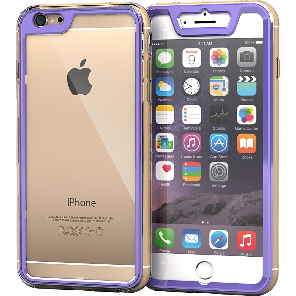 rooCASE Premium Protective Full Body Case for Apple iPhone 6 6s 4.7 inch Purple rooCASE Electronic Cases