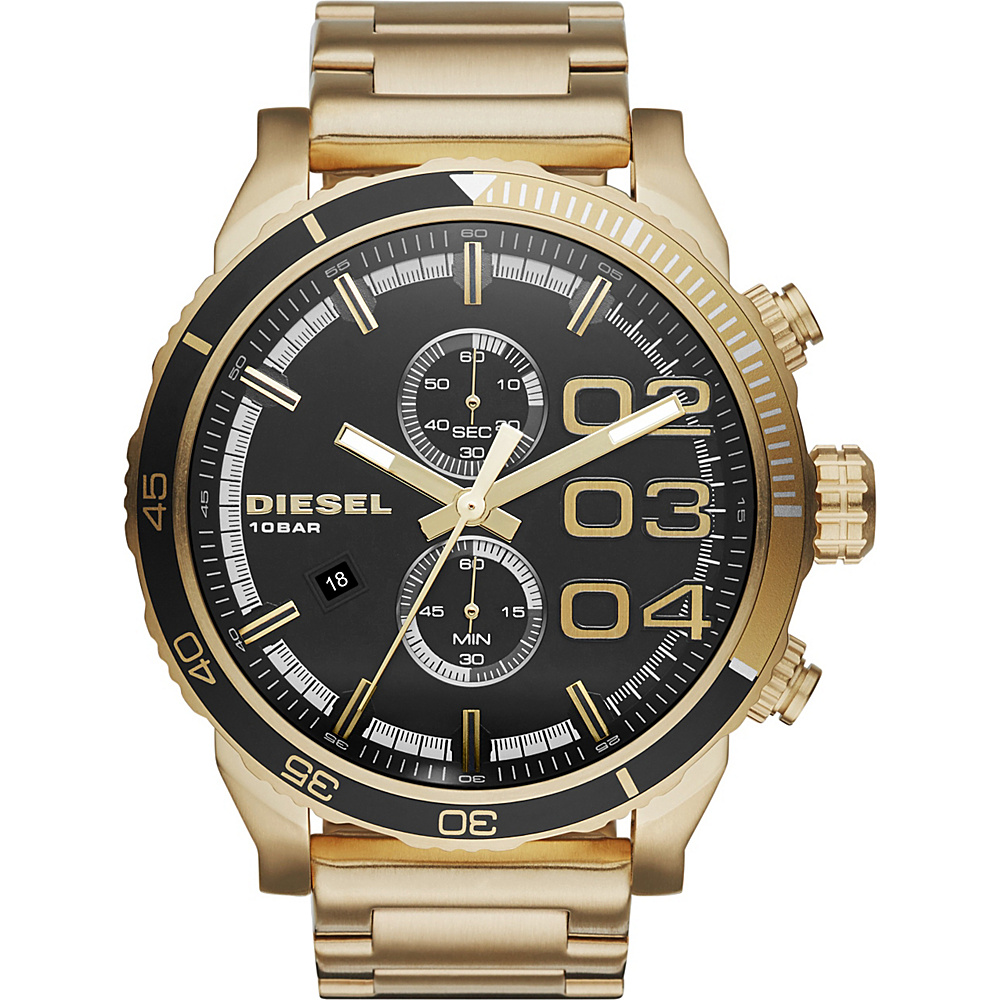 Diesel Watches Double Down 48 Watch Gold Diesel Watches Watches