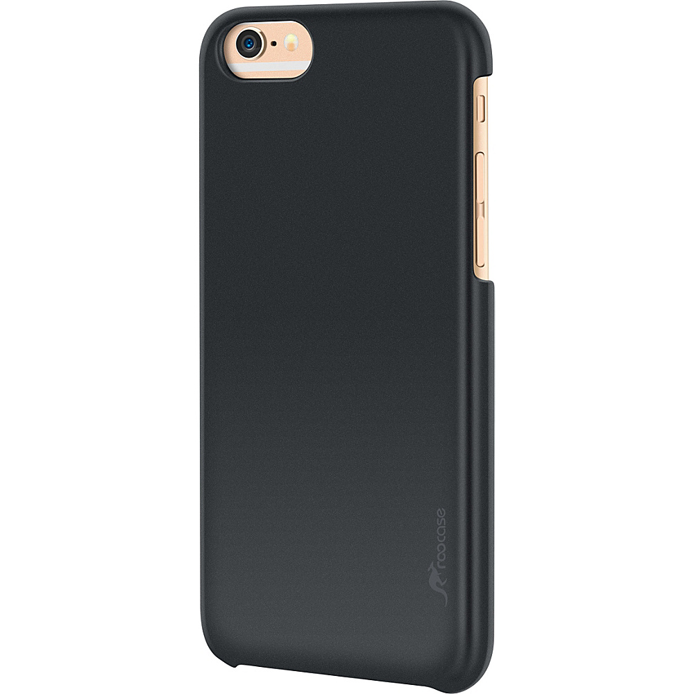 rooCASE Slim Fit Median Hard Case Protective Shell Cover for iPhone 6 6s 4.7 Black rooCASE Electronic Cases
