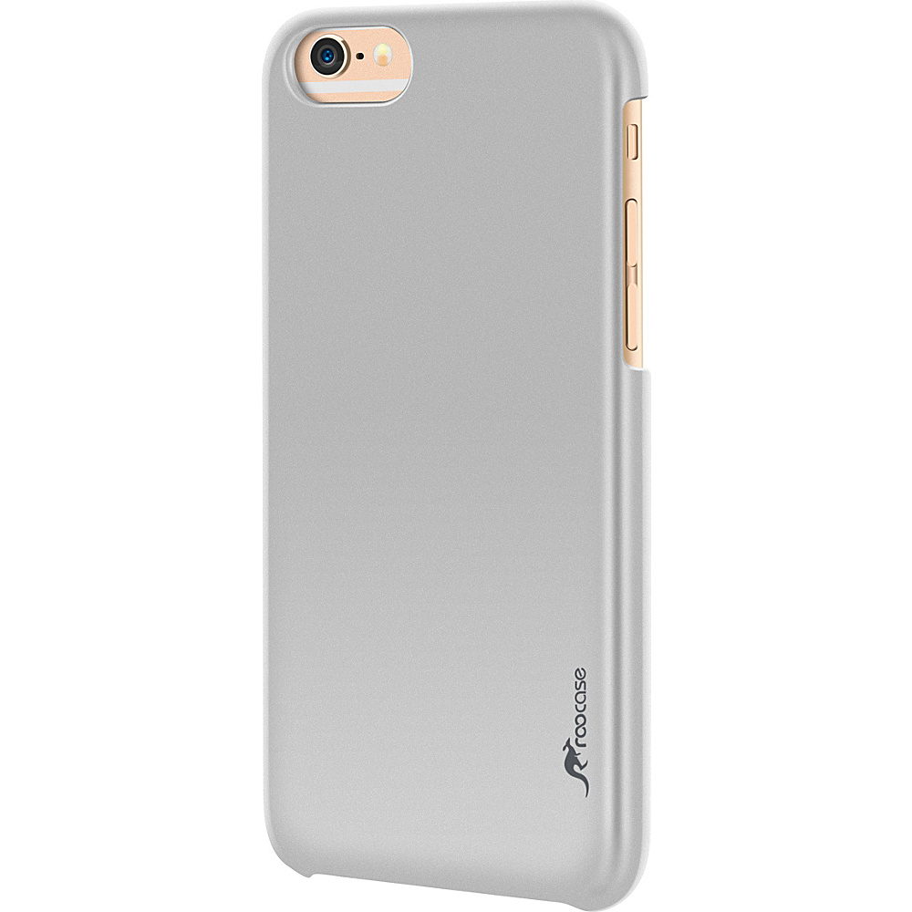 rooCASE Slim Fit Median Hard Case Protective Shell Cover for iPhone 6 6s 4.7 Silver rooCASE Electronic Cases