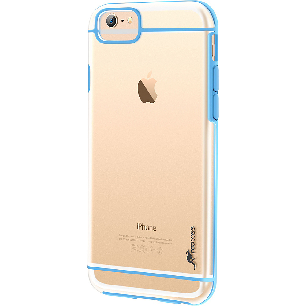 rooCASE Slim FUSION Hybrid Clear PC TPU Case Cover for iPhone 6 6s Plus 5.5 inch Blue rooCASE Personal Electronic Cases