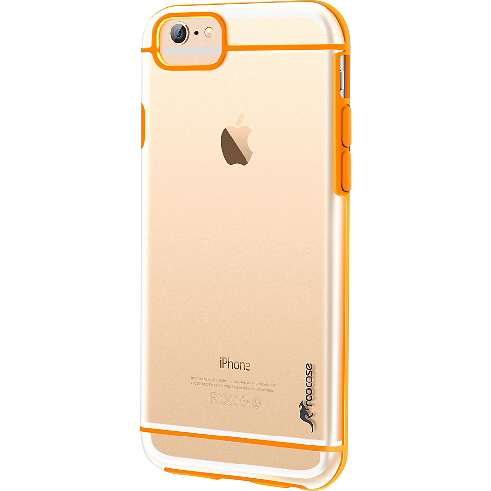rooCASE Slim FUSION Hybrid Clear PC TPU Case Cover for iPhone 6 6s Plus 5.5 inch Orange rooCASE Personal Electronic Cases
