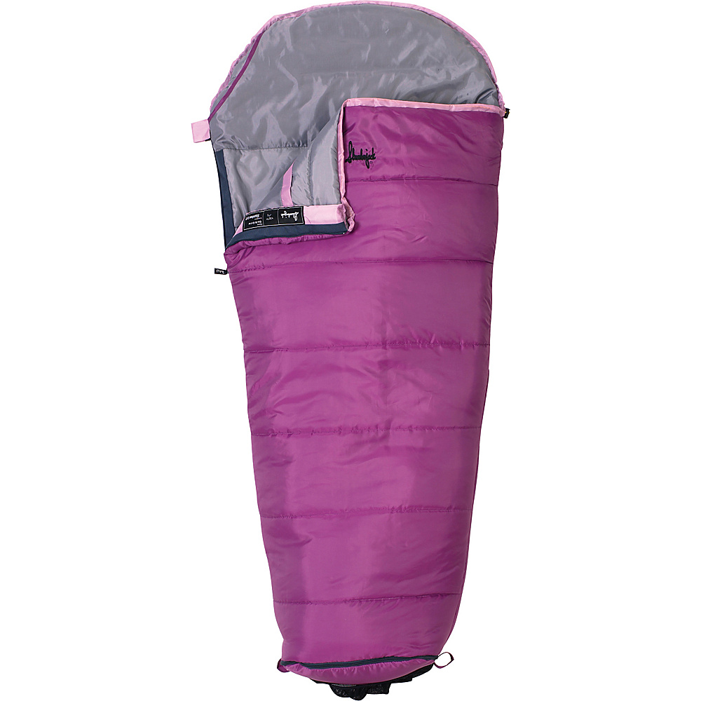 Slumberjack Go N Grow Girls 30 Degree Short Right Hand Sleeping Bag Pink Slumberjack Outdoor Accessories