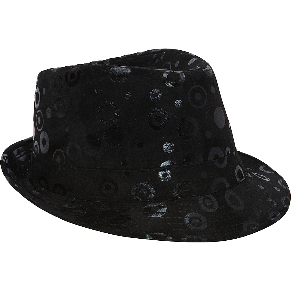 Magid Velveteen Circle Fedora Black Magid Hats Gloves Scarves