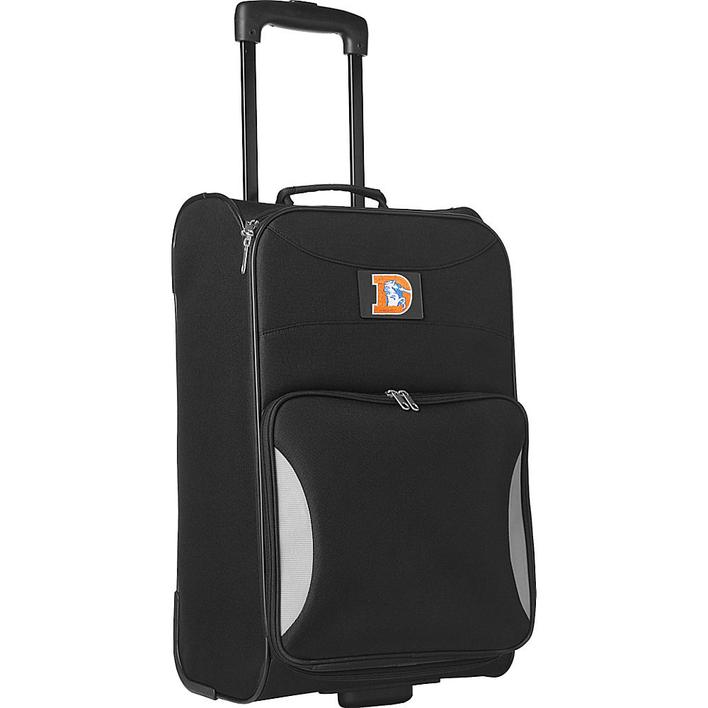 Denco Sports Luggage Legacy Broncos 21 Black Steadfast Upright Carry On Black Denco Sports Luggage Small Rolling Luggage