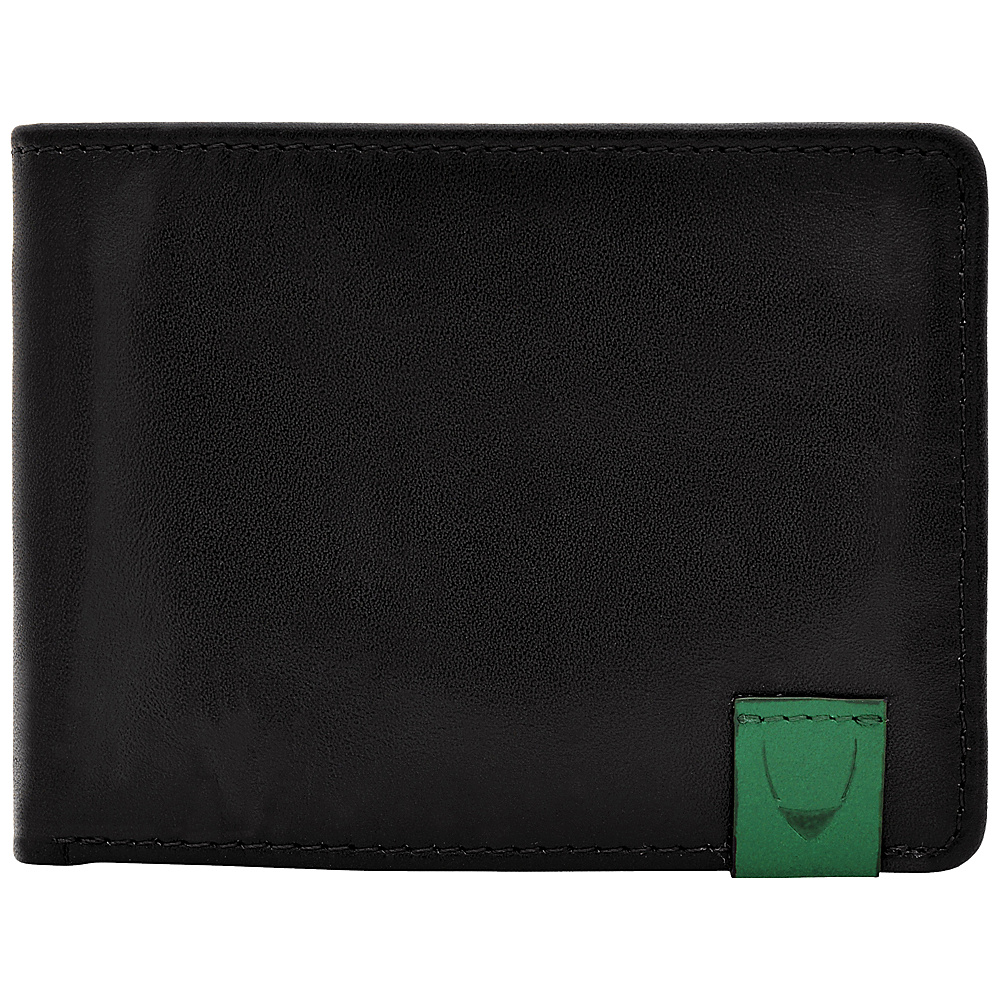 Hidesign Dylan Slim Thin Simple Leather Bifold Wallet Black Hidesign Men s Wallets