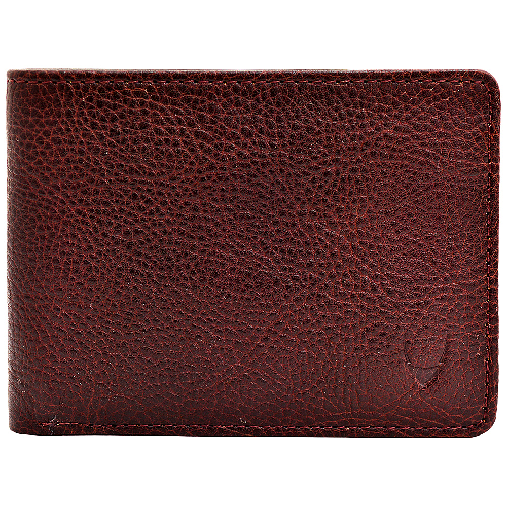 Hidesign Giles Vegetable Tanned Leather Wallet with Coin Pocket Brown Hidesign Men s Wallets