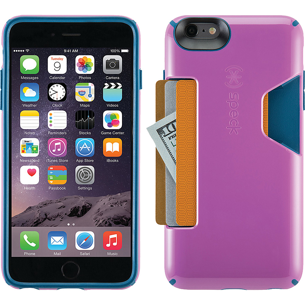 Speck iPhone 6 Plus 5.5 Candyshell Card Case Beaming Orchid Purple Deep Sea Blue Speck Electronic Cases