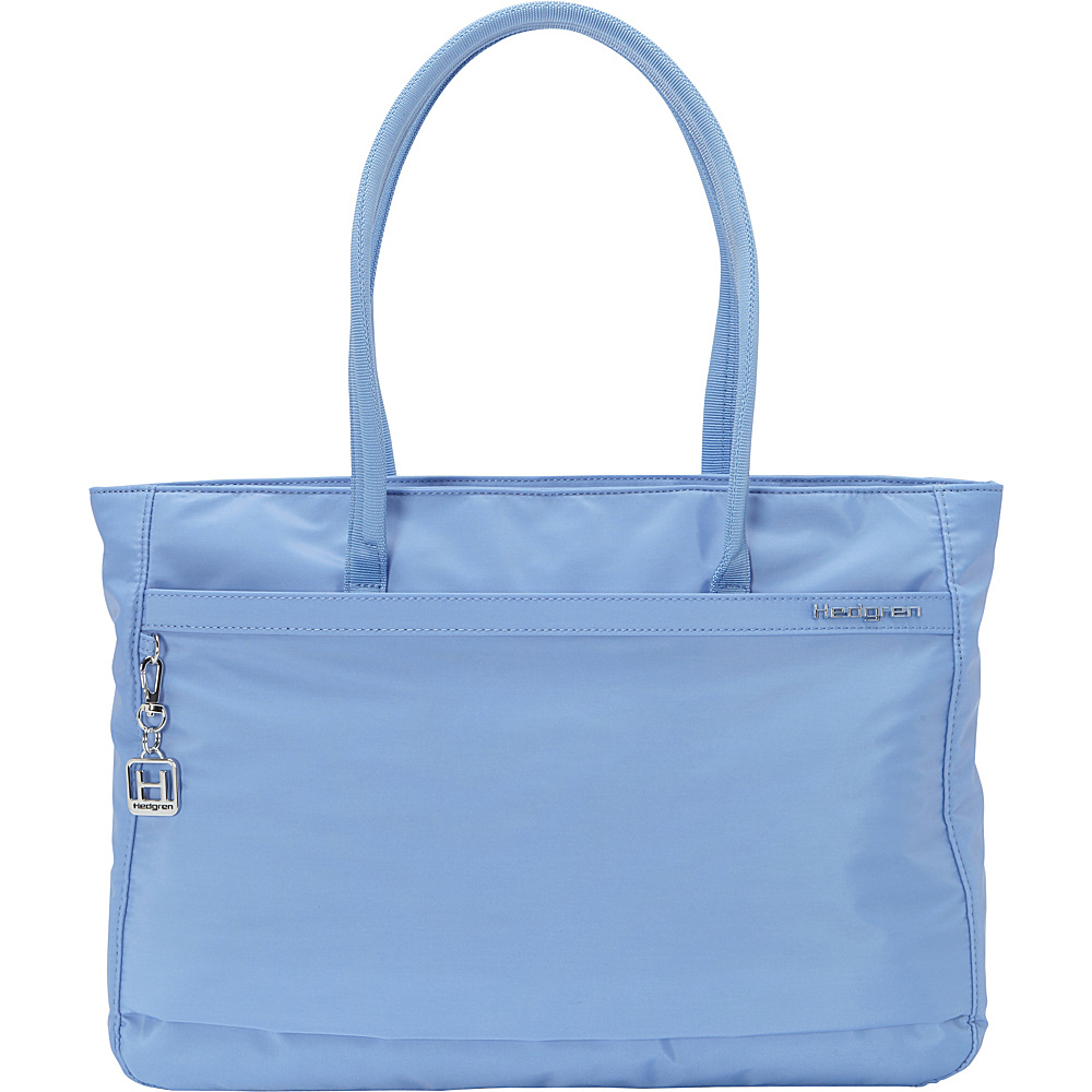 Hedgren Leah Tote Provence Blue Hedgren Fabric Handbags