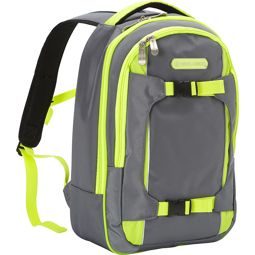 Swiss Cargo TruLite Backpack Grey Green Swiss Cargo Business Laptop Backpacks