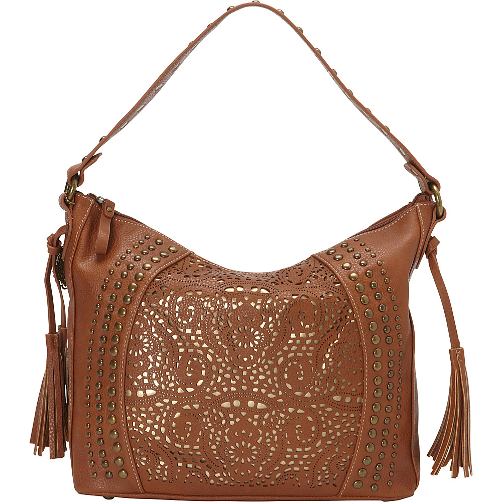 Bandana Mesa Collection Slouch Hobo Shoulder Bag TAN GOLD Bandana Manmade Handbags
