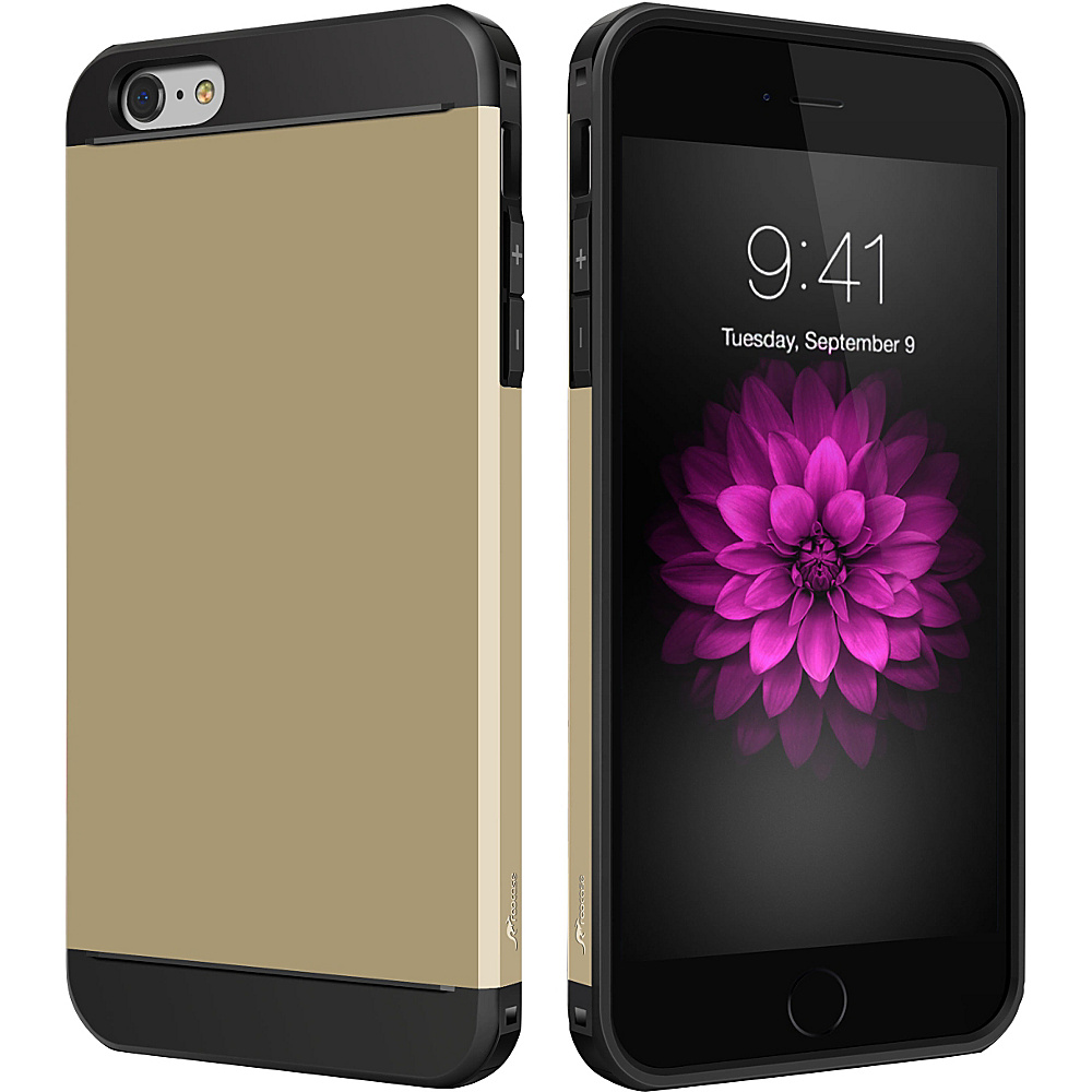 rooCASE Exec Tough Hybrid PC TPU Case Cover for iPhone 6 6s Plus 5.5 Gold rooCASE Electronic Cases
