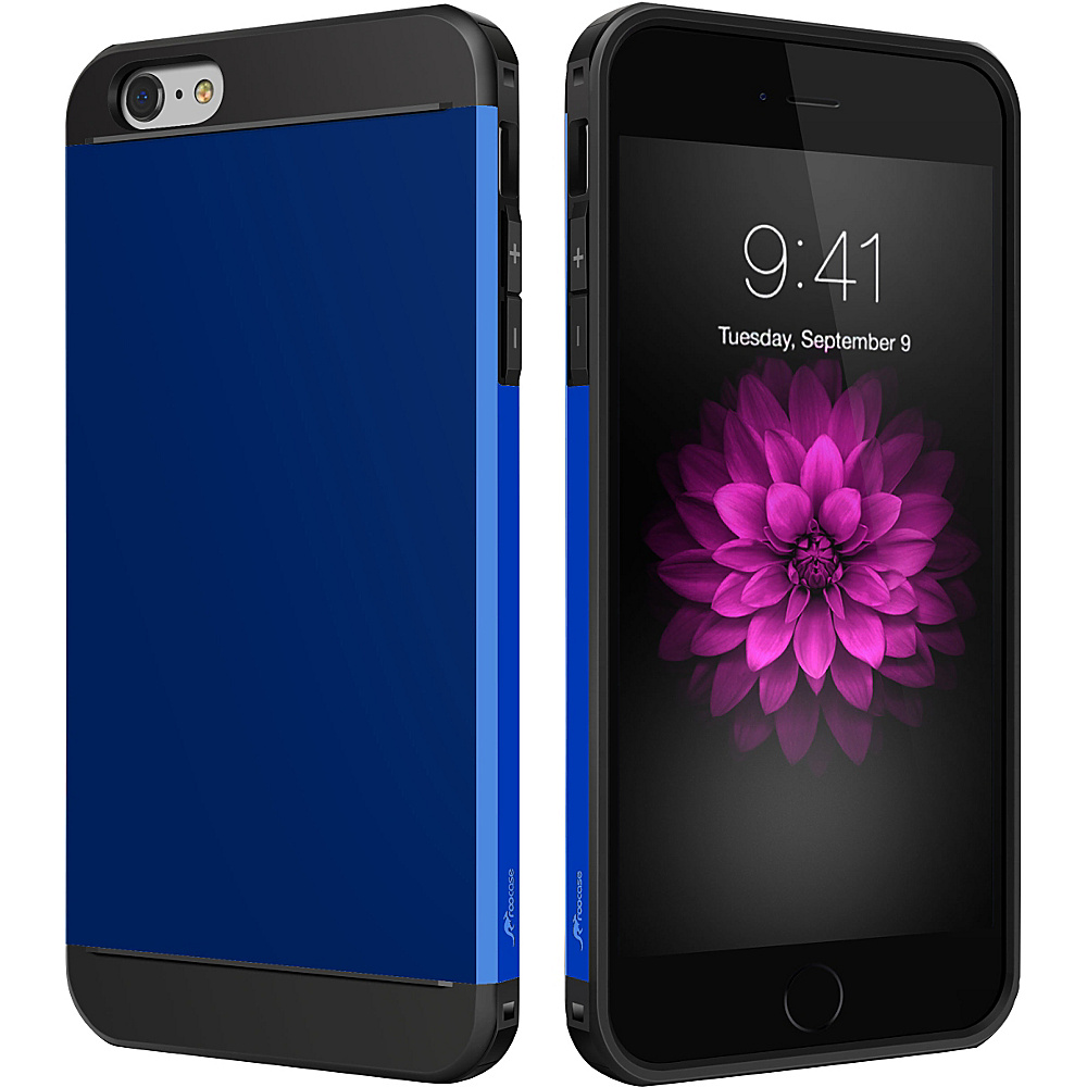 rooCASE Exec Tough Hybrid PC TPU Case Cover for iPhone 6 6s Plus 5.5 Blue rooCASE Electronic Cases