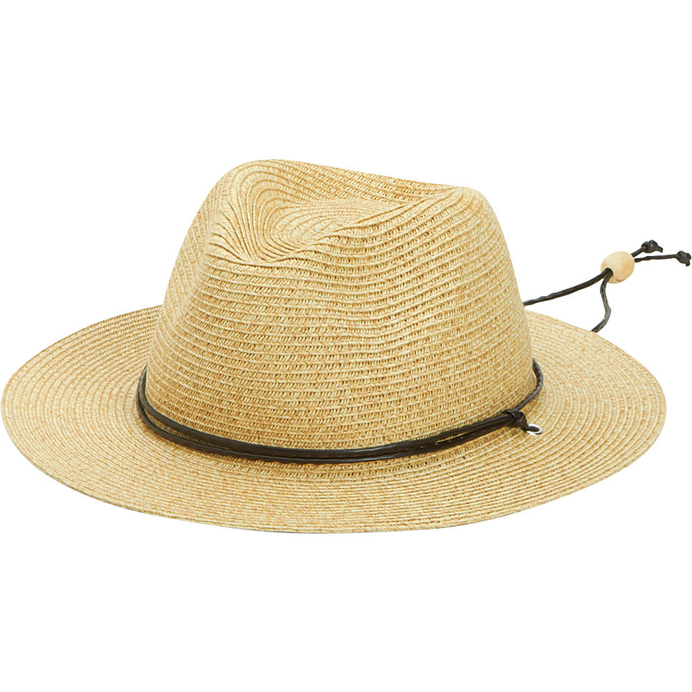San Diego Hat Kids Paper Fedora with Braided Cord Chin Strap Toast San Diego Hat Hats Gloves Scarves