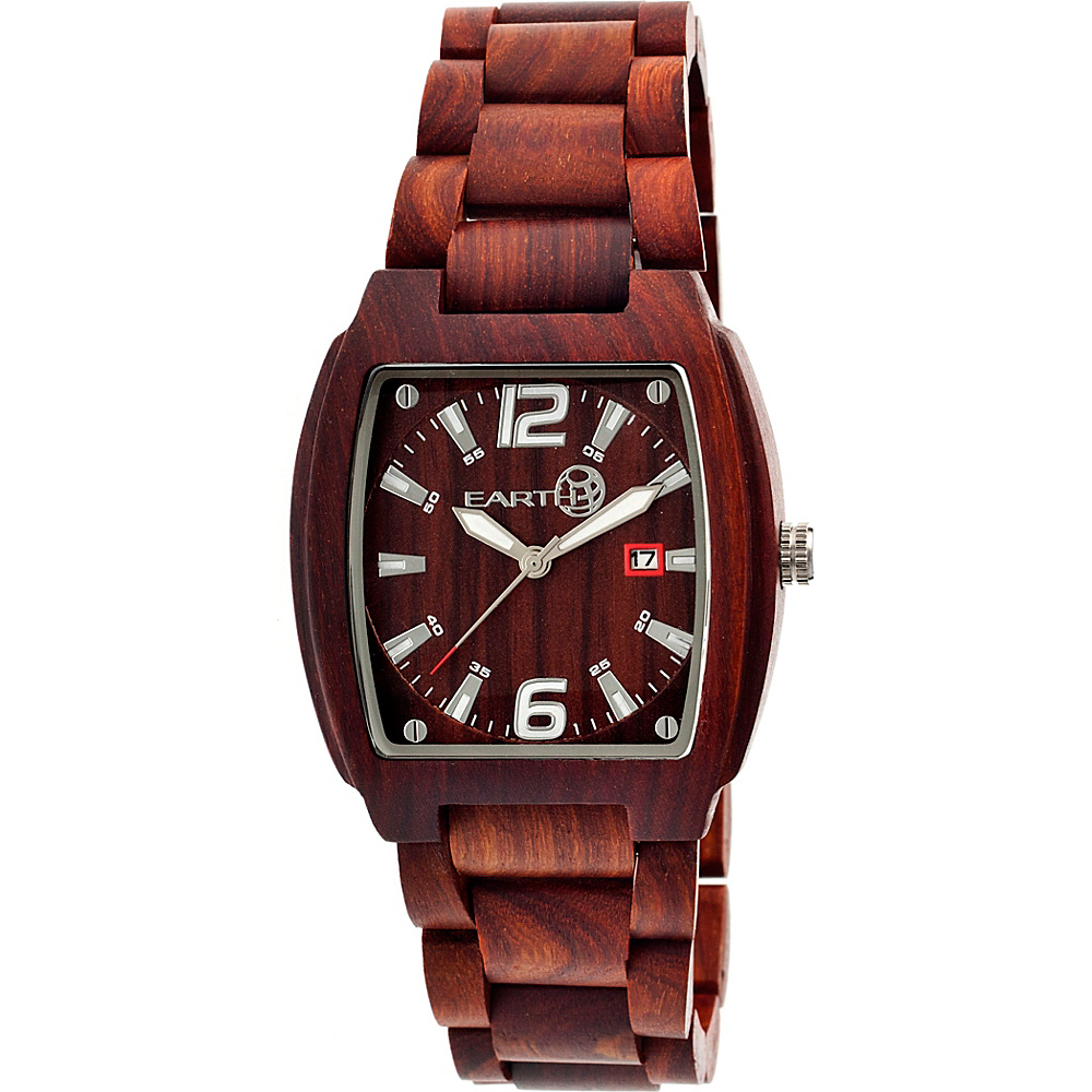 Earth Wood Sagano Watch Red Rosewood Earth Wood Watches