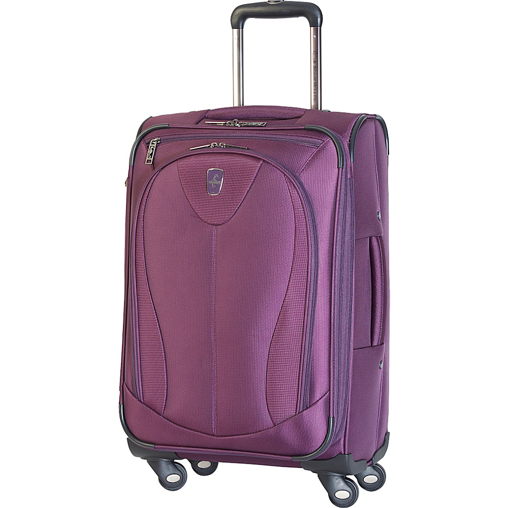 Atlantic Ultra Lite 3 21 Expandable Carry On Spinner Purple Atlantic Softside Carry On