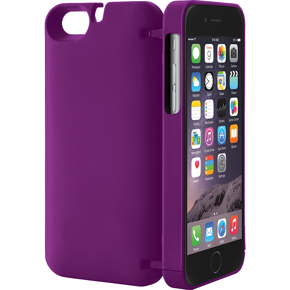 eyn case iPhone 6 Plus 6s Plus wallet storage Case Purple eyn case Electronic Cases