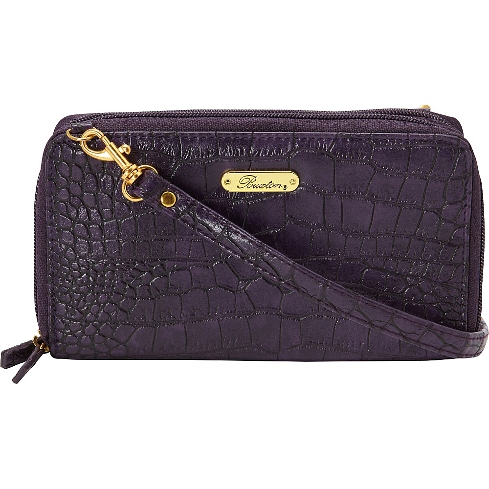 Buxton Nile Exotic Ultimate Organizer Mulberry Buxton Women s Wallets