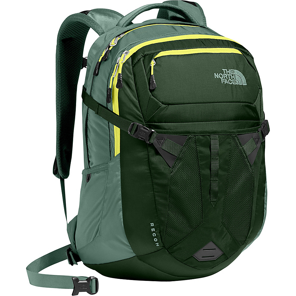 The North Face Recon Laptop Backpack Thyme Chinois Green The North Face Business Laptop Backpacks