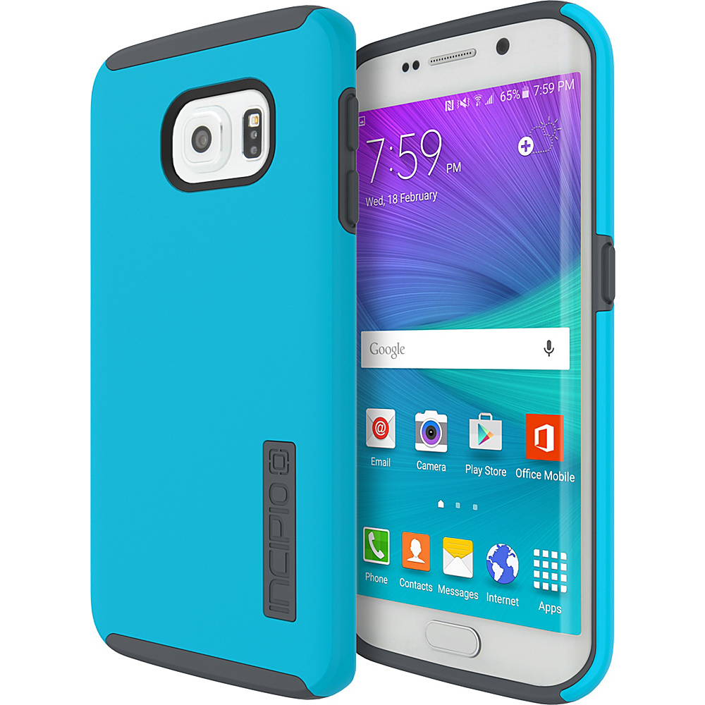 Incipio DualPro for Samsung Galaxy S6 Neon Blue Charcoal Incipio Electronic Cases