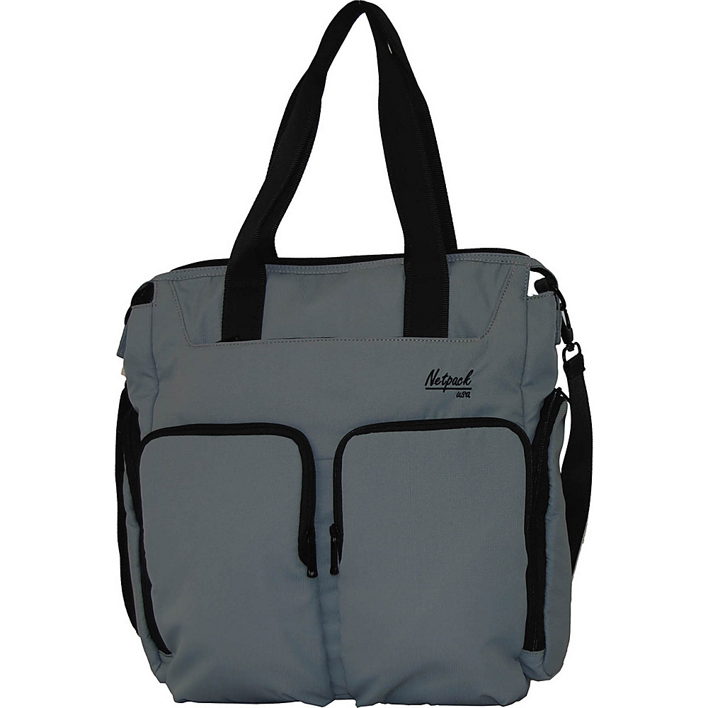 Netpack Soft Lightweight Travel Organizer Tote Grey Netpack All Purpose Totes