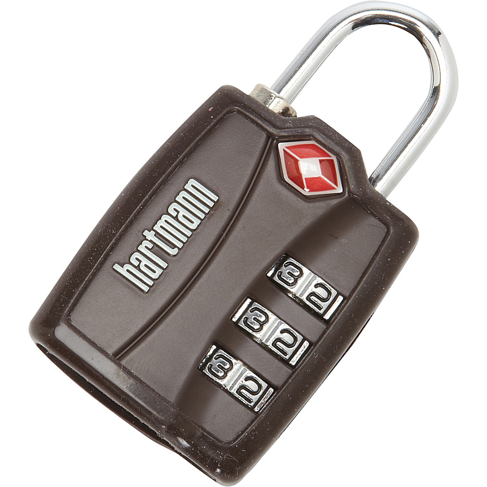 Hartmann Luggage TSA Combination Lock with Cover Brown Hartmann Luggage Luggage Accessories