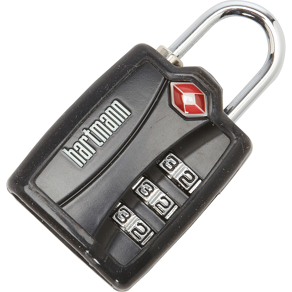Hartmann Luggage TSA Combination Lock with Cover Black Hartmann Luggage Luggage Accessories