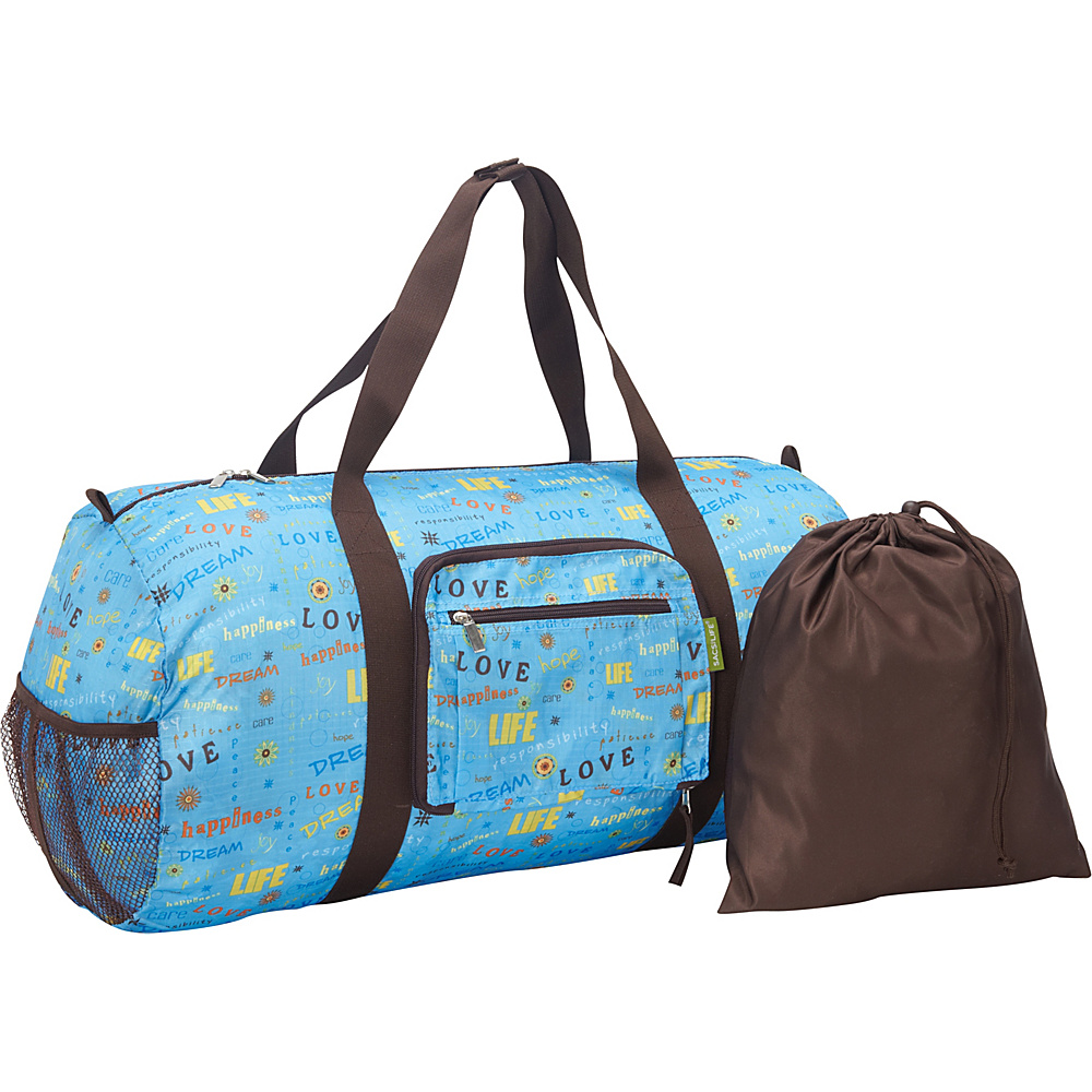 Sacs Collection by Annette Ferber Duffle 2 Two piece Set Love Dream Blue Sacs Collection by Annette Ferber Travel Duffels