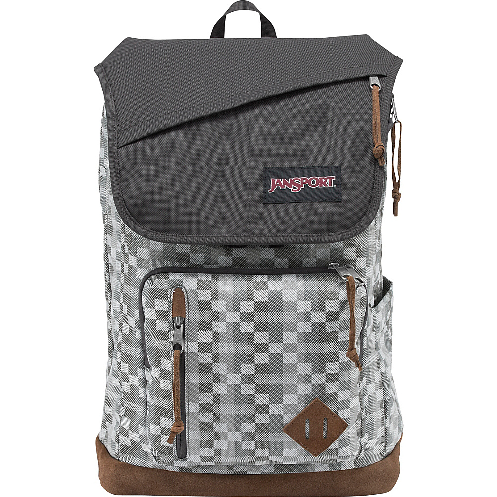 JanSport Hensley Backpack Forge Grey Kente JanSport Business Laptop Backpacks