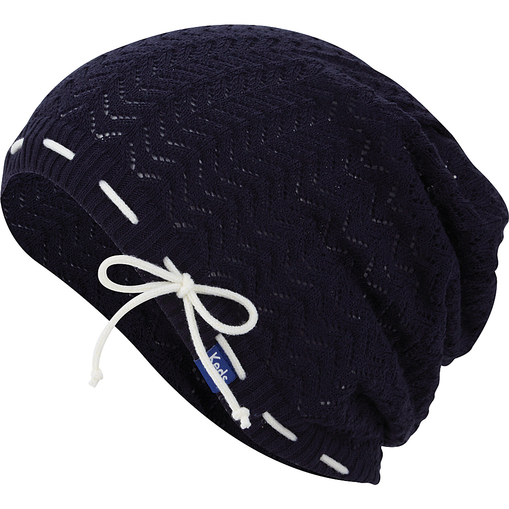 Keds Solid Slouch Beanie Blue Depths Keds Hats Gloves Scarves