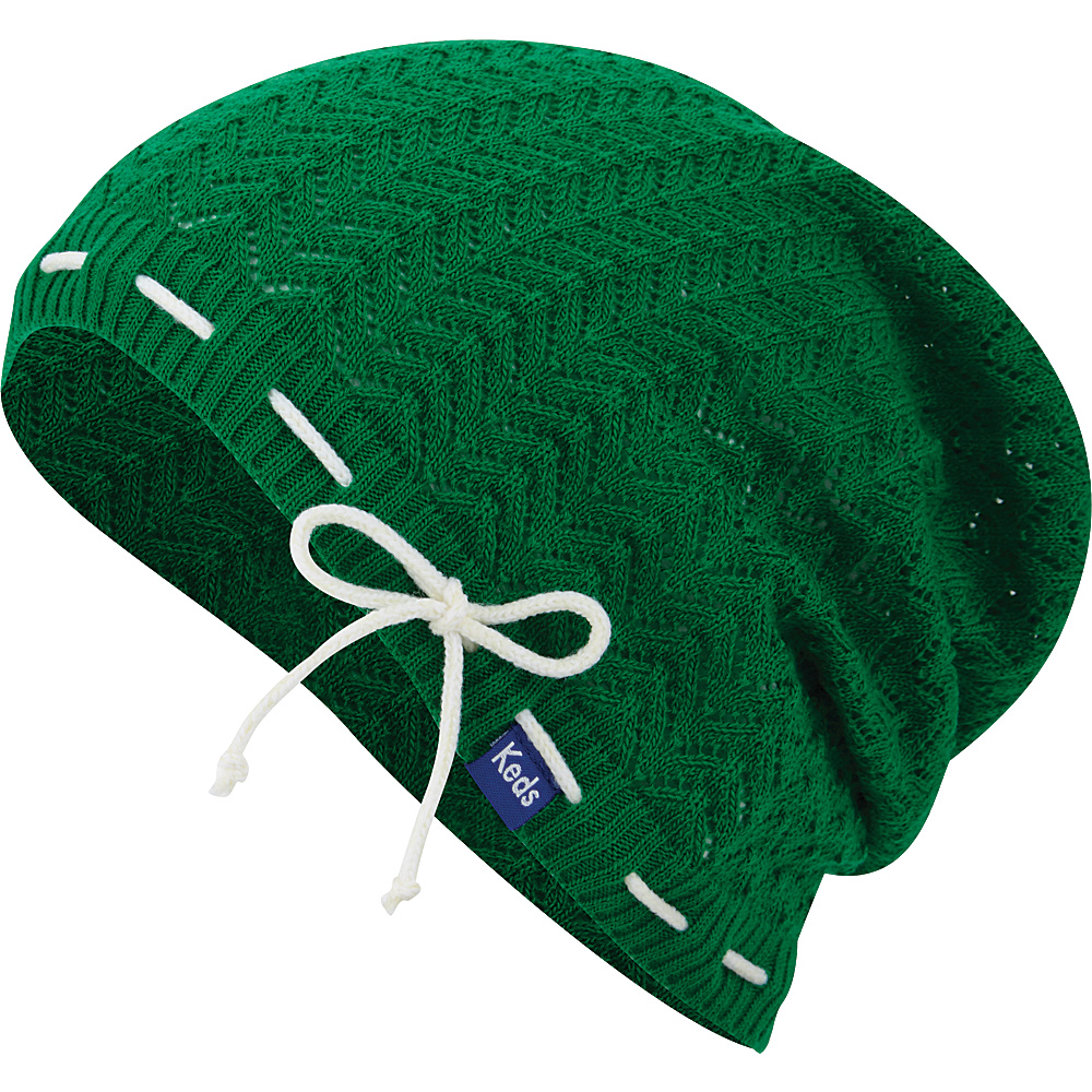Keds Solid Slouch Beanie Bright Green Keds Hats Gloves Scarves