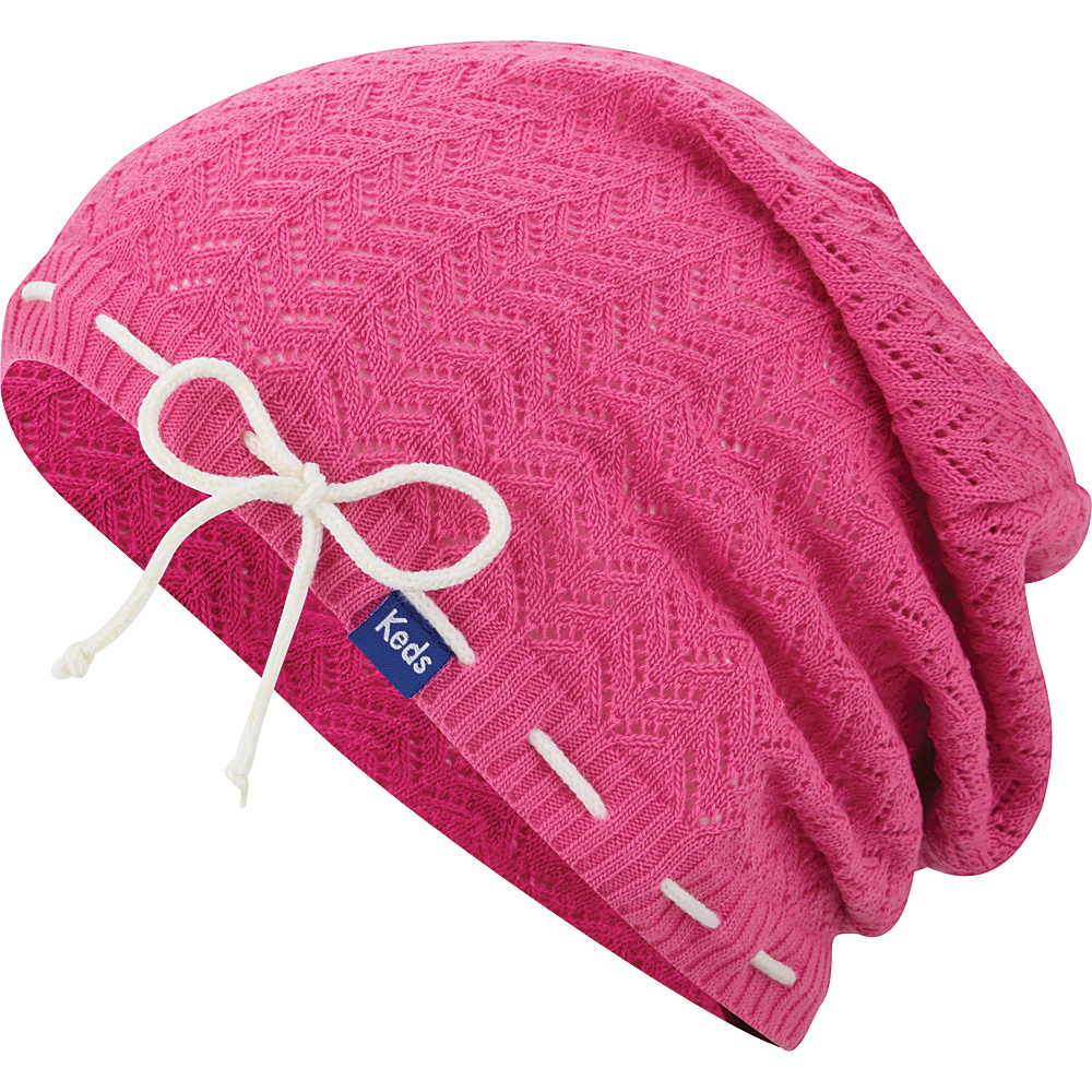 Keds Solid Slouch Beanie Super Pink Keds Hats Gloves Scarves
