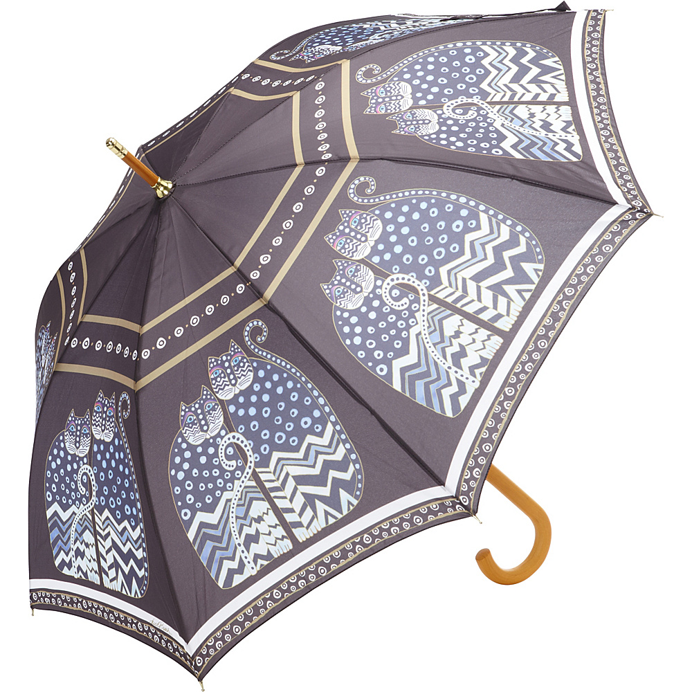 Laurel Burch Polka Dot Cats Umbrella Multi Laurel Burch Umbrellas and Rain Gear
