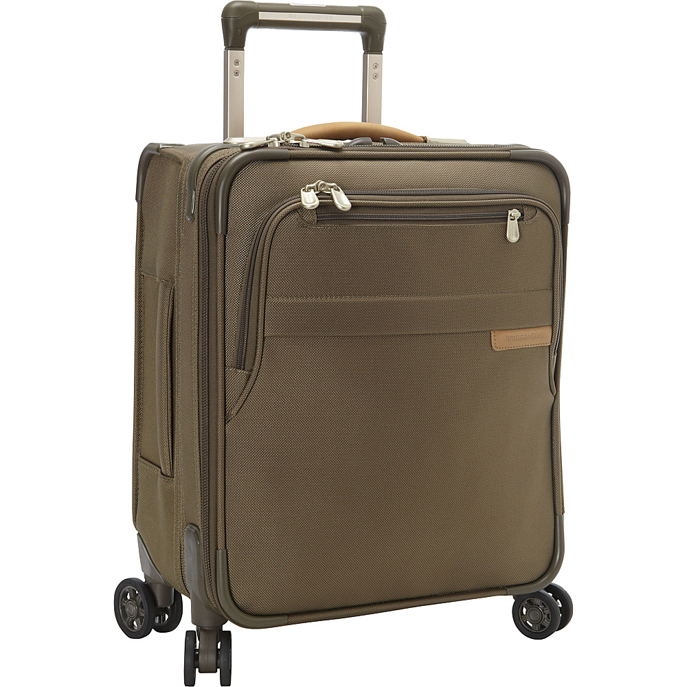 Briggs Riley Baseline CX Commuter Expandable Spinner Olive Briggs Riley Softside Carry On