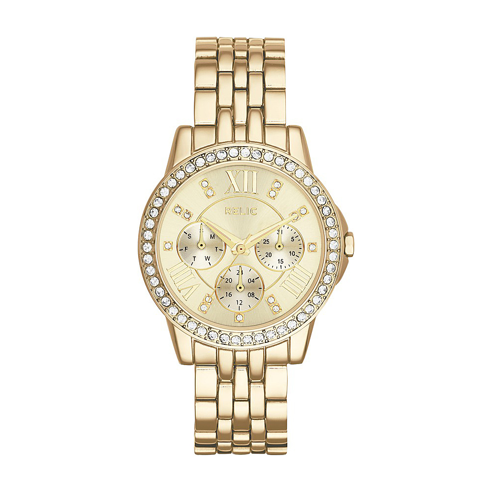 Relic Layla Multifunction Stainless Steel Watch Gold Relic Watches