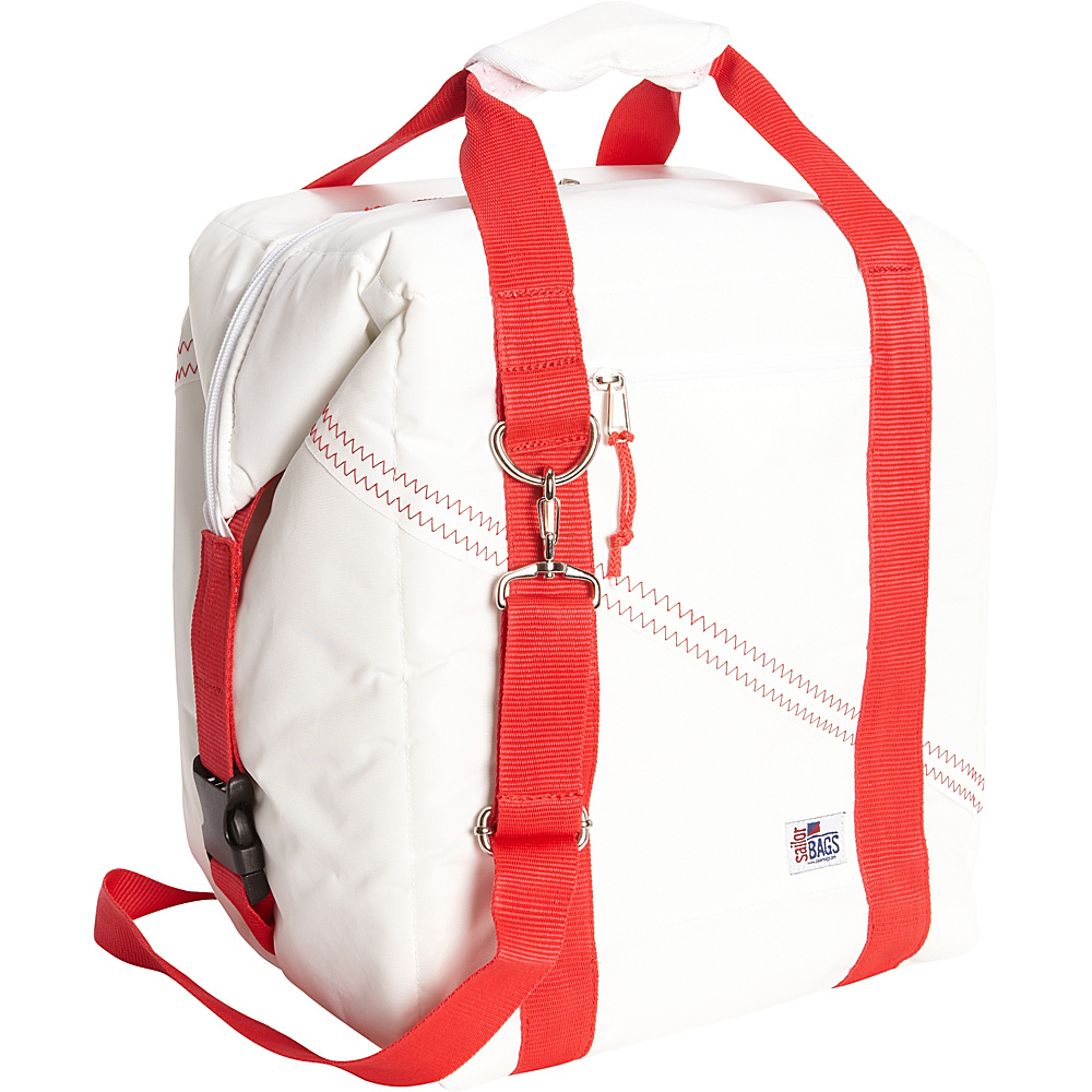 SailorBags 24 pack Soft Cooler Bag White Red SailorBags Travel Coolers