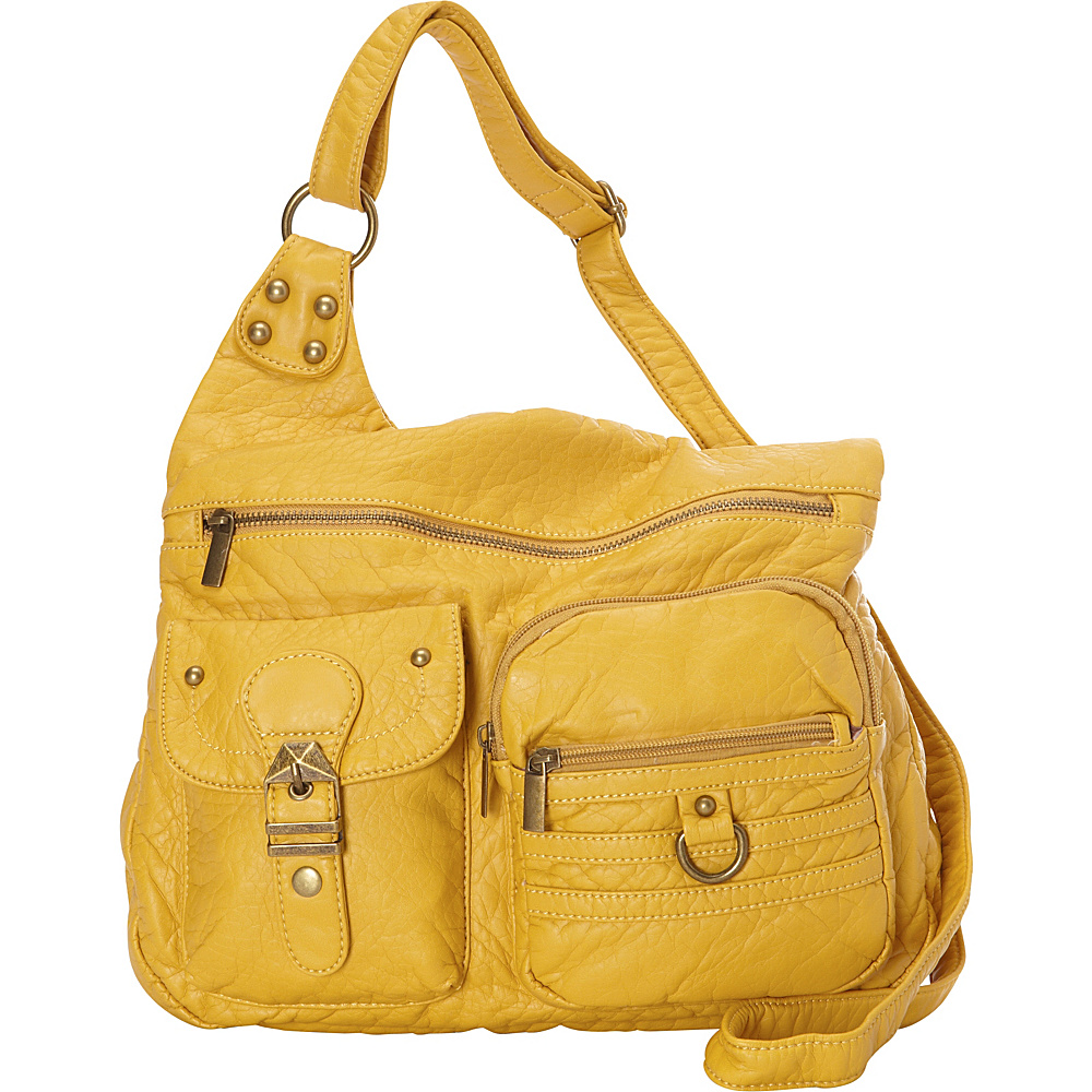 Ampere Creations The Emily Crossbody Yellow Ampere Creations Manmade Handbags