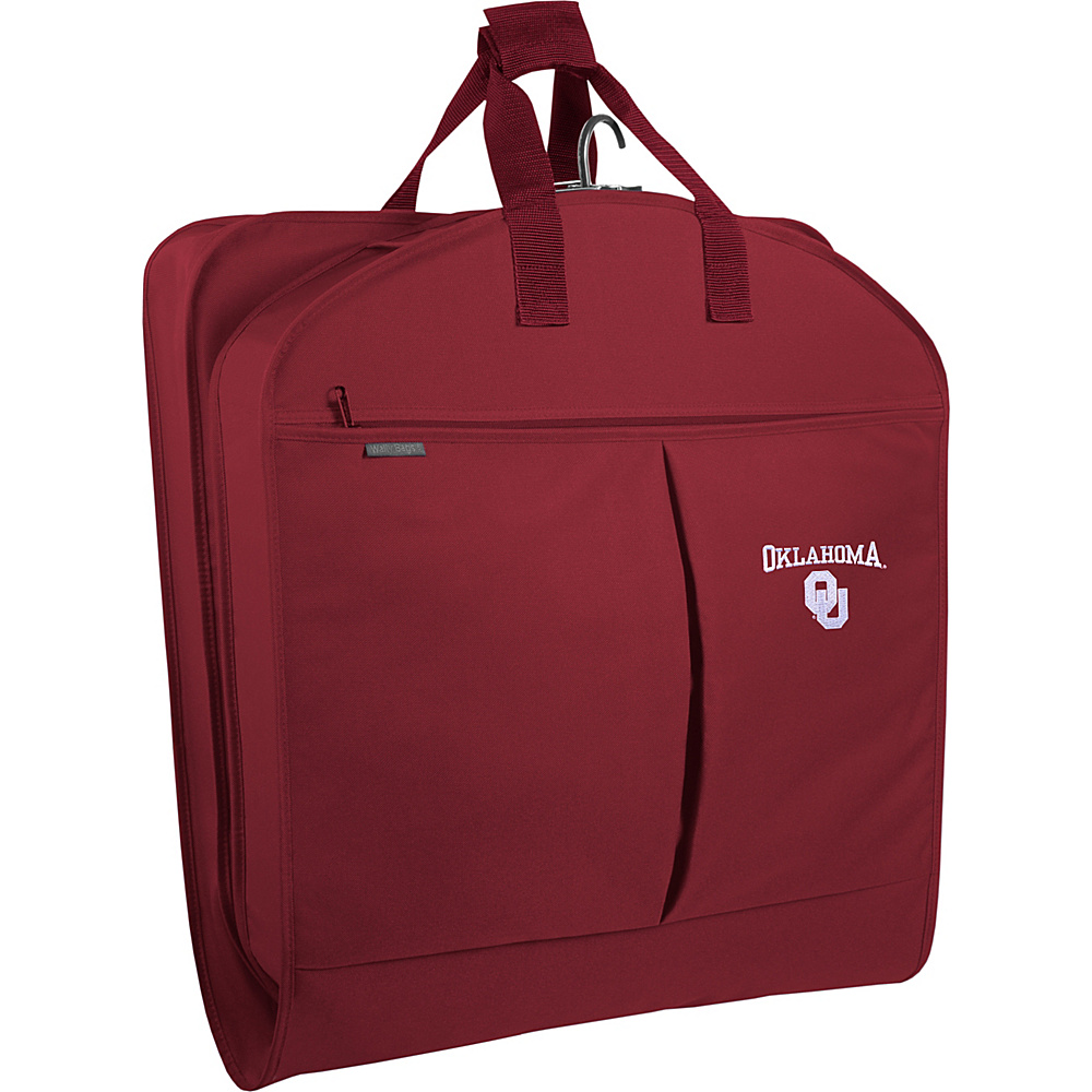 Wally Bags Oklahoma Sooners 40 Suit Length Garment Bag with Two Pockets Red Wally Bags Garment Bags