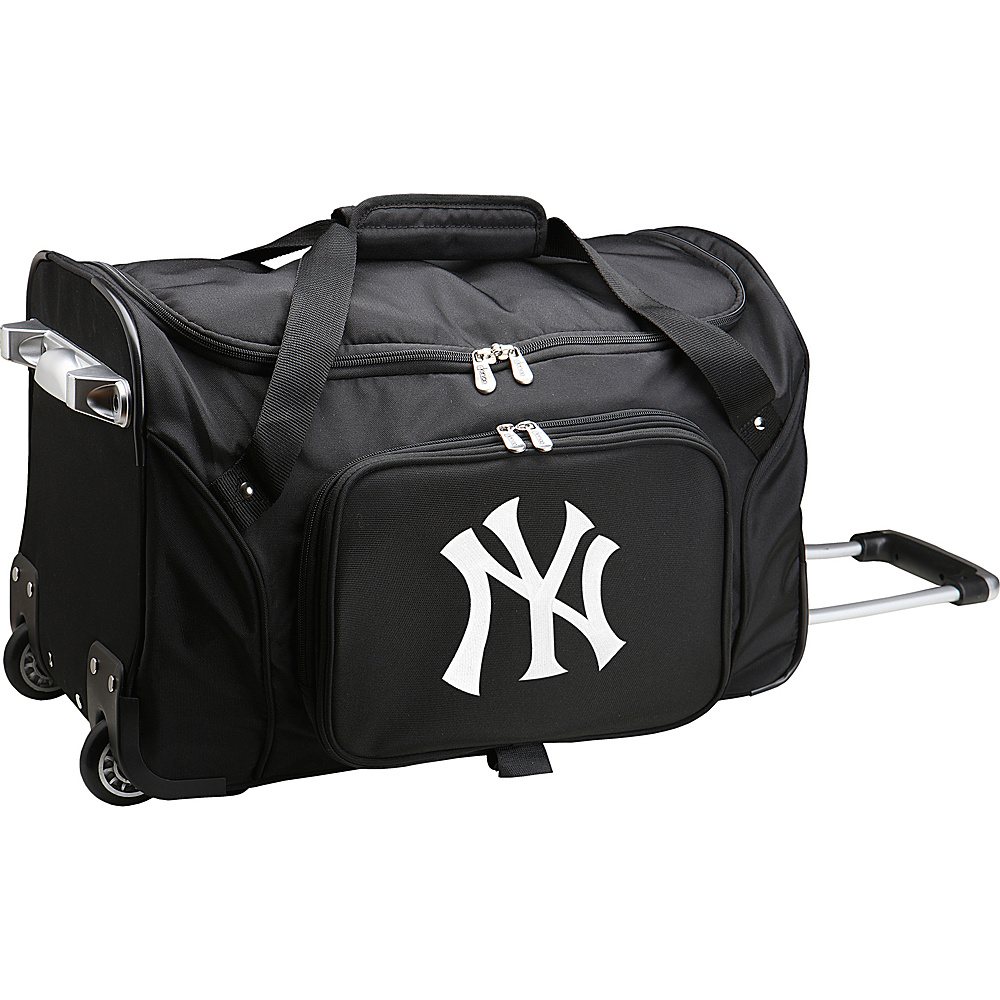 Denco Sports Luggage MLB 22 Rolling Duffel New York Yankees Denco Sports Luggage Wheeled Duffels