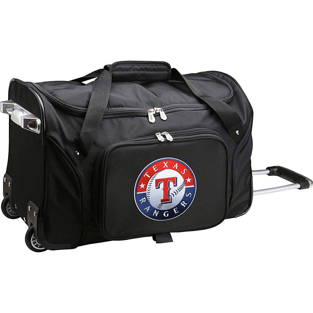 Denco Sports Luggage MLB 22 Rolling Duffel Texas Rangers Denco Sports Luggage Wheeled Duffels