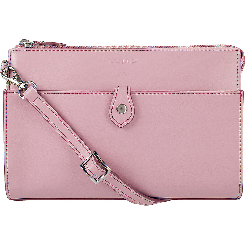 Lodis Audrey Vicky Convertible Crossbody Clutch Iced Violet Beet Lodis Leather Handbags