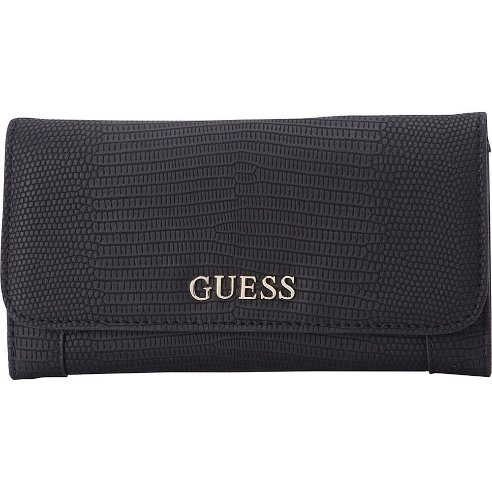 GUESS Huntley Slim Clutch Black GUESS Ladies Small Wallets