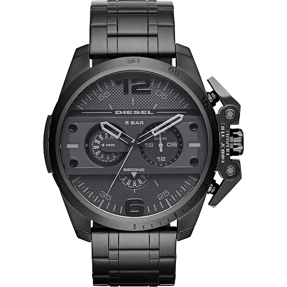 Diesel Watches Ironside Chronograph Stainless Steel Watch Black Diesel Watches Watches