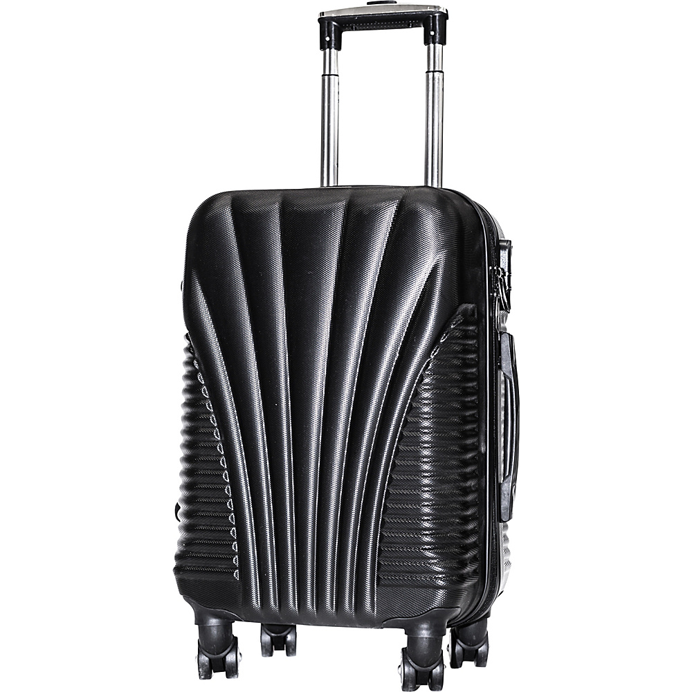 English Laundry 801 Collection 22 Carry On ABS Trolley Case Luggage Black English Laundry Hardside Luggage