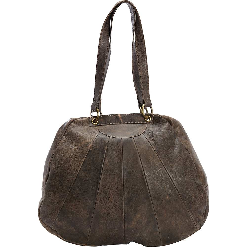 Latico Leathers Eden Shoulder Bag Distressed Brown Latico Leathers Leather Handbags