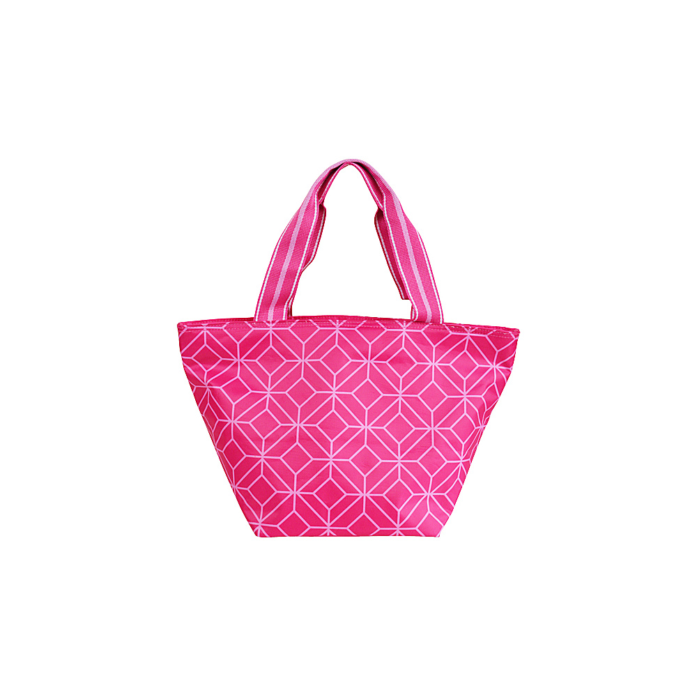 All For Color Lunch Bag Pink Geo Gem All For Color Travel Coolers