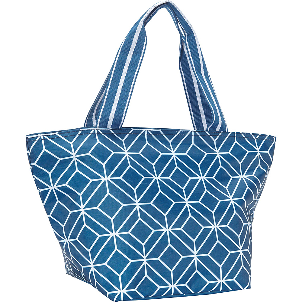 All For Color Lunch Bag Navy Geo Gem All For Color Travel Coolers