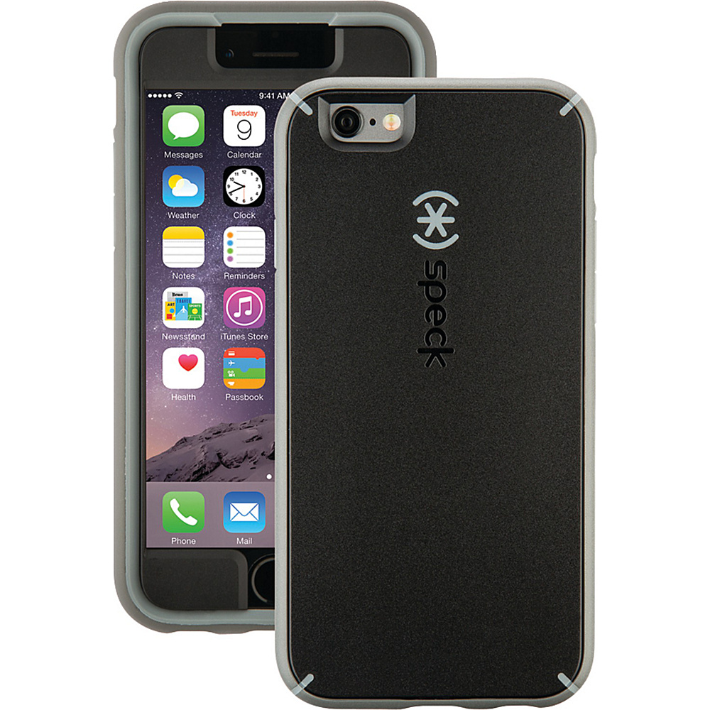 Speck iPhone 6 6s Mightyshell Faceplate Black Gravel Gray Slate Gray Speck Personal Electronic Cases