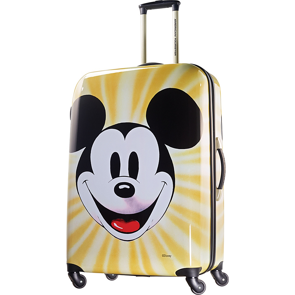 American Tourister Disney Mickey Mouse Hardside Spinner 28 Mickey Mouse Face American Tourister Hardside Checked