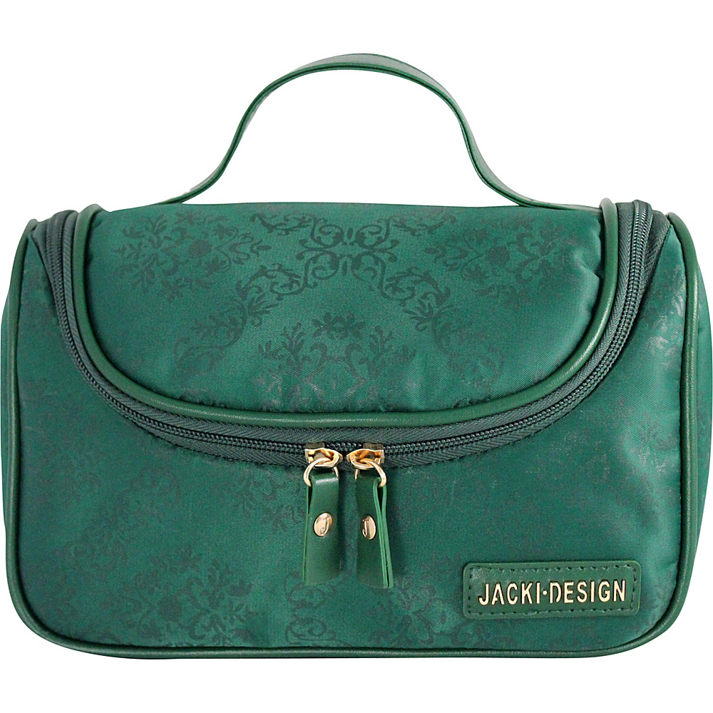 Jacki Design New Essential Travel Bag with Hanger Emerald Jacki Design Toiletry Kits